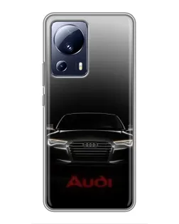 Чехол для Xiaomi 13 Lite с картинкой «Audi — градиентный контур»