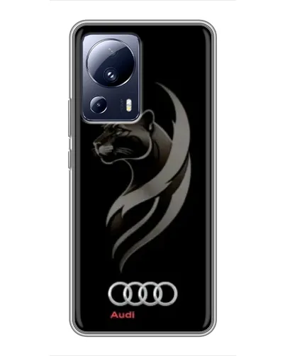 Чохол для Xiaomi 13 Lite з картинкою «Графіка — пантера та Audi»