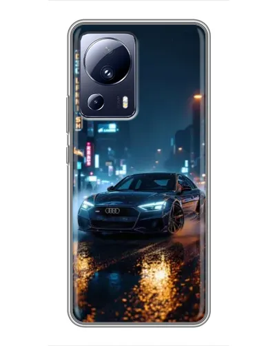 Чохол для Xiaomi 13 Lite з картинкою «Нічне місто та Audi»