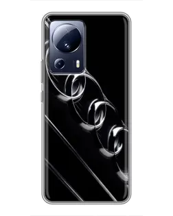 Чехол для Xiaomi 13 Lite с картинкой «Audi — абстрактные кольца»