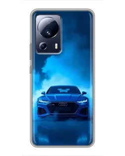 Чехол для Xiaomi 13 Lite с картинкой «Audi — голубая энергия»