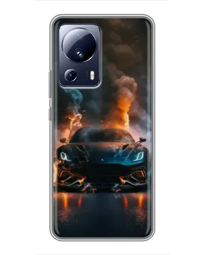 Чехол для Xiaomi 13 Lite с картинкой «Lamborghini дымная эстетика» Чехол для Xiaomi 13 Lite с картинкой «Lamborghini дымная эстетика»