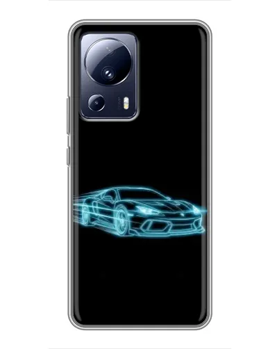 Чехол для Xiaomi 13 Lite с картинкой «Неоновый контур Lamborghini» Чехол для Xiaomi 13 Lite с картинкой «Неоновый контур Lamborghini»