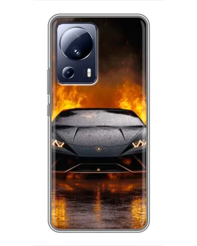 Чехол для Xiaomi 13 Lite с картинкой «Lamborghini в огне» Чехол для Xiaomi 13 Lite с картинкой «Lamborghini в огне»