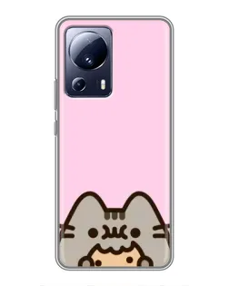 Чехол для Xiaomi 13 Lite с картинкой «Pusheen и печенье» Чехол для Xiaomi 13 Lite с картинкой «Pusheen и печенье»