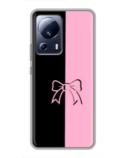 Чехол для Xiaomi 13 Lite с картинкой «Половинки банта»