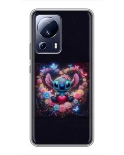 Чехол для Xiaomi 13 Lite с картинкой «Stitch в цветах» Чехол для Xiaomi 13 Lite с картинкой «Stitch в цветах»