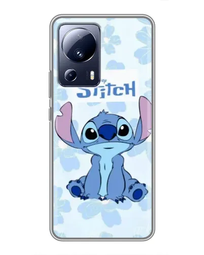 Чохол для Xiaomi 13 Lite з картинкою «Stitch серед квітів»