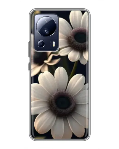 Чехол для Xiaomi 13 Lite с картинкой «Белые маргаритки макро»