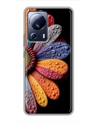 Чехол для Xiaomi 13 Lite с картинкой «Радужный цветок»