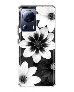 Чехол для Xiaomi 13 Lite с картинкой «Монохромные астры» Чехол для Xiaomi 13 Lite с картинкой «Монохромные астры»
