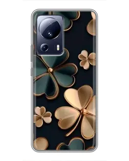 Чехол для Xiaomi 13 Lite с картинкой «Клевер в золоте» Чехол для Xiaomi 13 Lite с картинкой «Клевер в золоте»