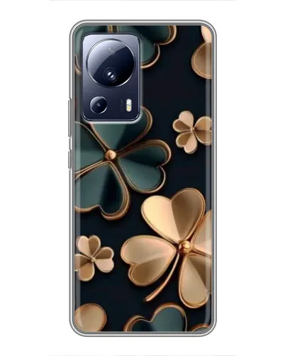 Чехол для Xiaomi 13 Lite с картинкой «Клевер в золоте»