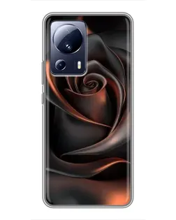 Чехол для Xiaomi 13 Lite с картинкой «Шелковая черная роза» Чехол для Xiaomi 13 Lite с картинкой «Шелковая черная роза»