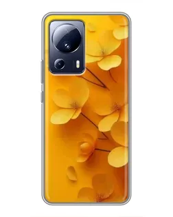 Чехол для Xiaomi 13 Lite с картинкой «Золотые лепестки» Чехол для Xiaomi 13 Lite с картинкой «Золотые лепестки»