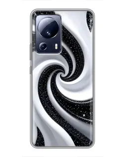 Чехол для Xiaomi 13 Lite с картинкой «Черно-белая спираль» Чехол для Xiaomi 13 Lite с картинкой «Черно-белая спираль»