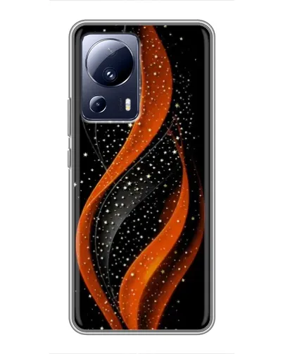 Чехол для Xiaomi 13 Lite с картинкой «Огненная звездная волна»