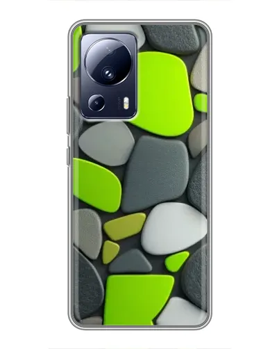 Чехол для Xiaomi 13 Lite с картинкой «Яркая неоновая галька»