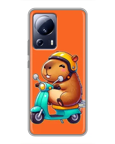 Чехол для Xiaomi 13 Lite с картинкой «Капибара на скутере» Чехол для Xiaomi 13 Lite с картинкой «Капибара на скутере»