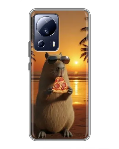 Чехол для Xiaomi 13 Lite с картинкой «Капибара с пиццей» Чехол для Xiaomi 13 Lite с картинкой «Капибара с пиццей»