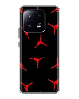 Чехол для Xiaomi 13 Pro с картинкой «Jordan Red Pattern» Чехол для Xiaomi 13 Pro с картинкой «Jordan Red Pattern»