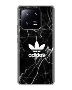 Чехол для Xiaomi 13 Pro с картинкой «Белый мрамор Adidas»