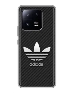 Чехол для Xiaomi 13 Pro с картинкой «Adidas Карбоновая текстура»