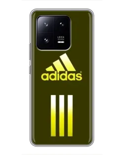 Чехол для Xiaomi 13 Pro с картинкой «Оливковый градиент Adidas»