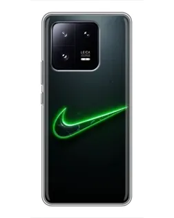 Чехол для Xiaomi 13 Pro с картинкой «Неоновый контур Nike» Чехол для Xiaomi 13 Pro с картинкой «Неоновый контур Nike»