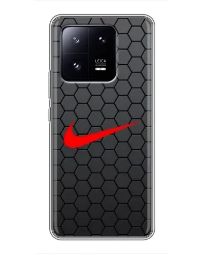 Чехол для Xiaomi 13 Pro с картинкой «Nike — карбоновая сетка»