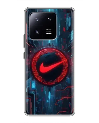 Чехол для Xiaomi 13 Pro с картинкой «Техногенный стиль Nike»