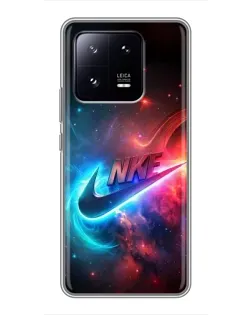 Чехол для Xiaomi 13 Pro с картинкой «Огненный логотип Nike»