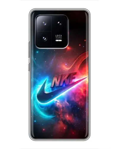 Чехол для Xiaomi 13 Pro с картинкой «Огненный логотип Nike»