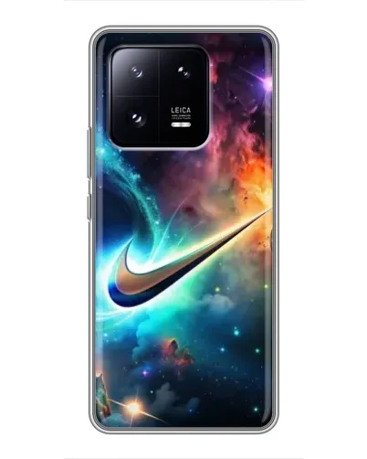 Чехол для Xiaomi 13 Pro с картинкой «Космический Nike Swoosh»