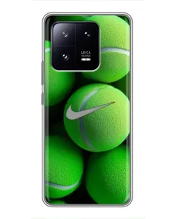 Чехол для Xiaomi 13 Pro с картинкой «Теннисные мячи Найк»