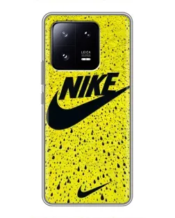Чехол для Xiaomi 13 Pro с картинкой «Желтый текстурный Nike»