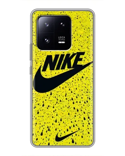 Чехол для Xiaomi 13 Pro с картинкой «Желтый текстурный Nike»