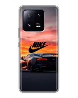 Чехол для Xiaomi 13 Pro с картинкой «Nike и суперкар»