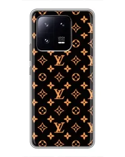Чехол для Xiaomi 13 Pro с картинкой «Золотая монограмма LV»