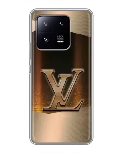 Чехол для Xiaomi 13 Pro с картинкой «LV — золотое сияние»