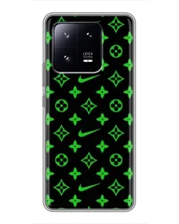 Чехол для Xiaomi 13 Pro с картинкой «Неоновый принт LV»