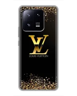 Чехол для Xiaomi 13 Pro с картинкой «LV — золотые искры»