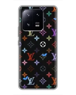 Чехол для Xiaomi 13 Pro с картинкой «Цветная монограмма LV»