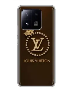 Чехол для Xiaomi 13 Pro с картинкой «LV — золотая печать»