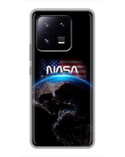 Чехол для Xiaomi 13 Pro с картинкой «Земля из космоса NASA»