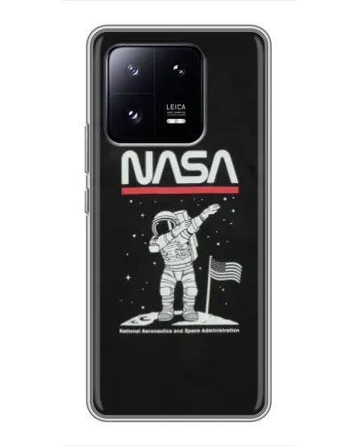 Чехол для Xiaomi 13 Pro с картинкой «NASA — шагаем по Луне» Чехол для Xiaomi 13 Pro с картинкой «NASA — шагаем по Луне»