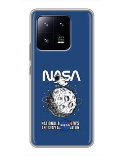 Чехол для Xiaomi 13 Pro с картинкой «NASA — лунная миссия»