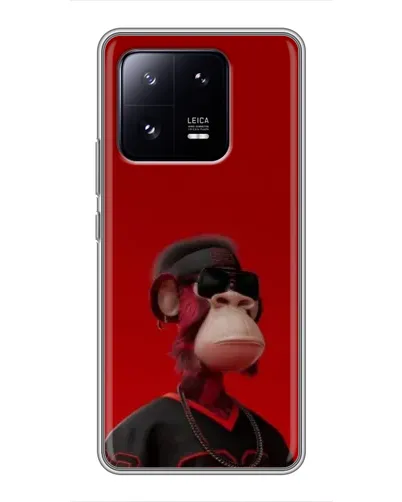 Чехол для Xiaomi 13 Pro с картинкой «Bored Ape в красном» Чехол для Xiaomi 13 Pro с картинкой «Bored Ape в красном»