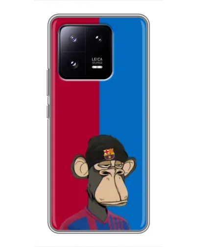 Чехол для Xiaomi 13 Pro с картинкой «Bored Ape — фанат Барсы» Чехол для Xiaomi 13 Pro с картинкой «Bored Ape — фанат Барсы»
