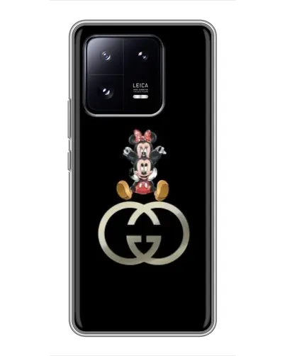 Чехол для Xiaomi 13 Pro с картинкой «Минни Маус на лого» Чехол для Xiaomi 13 Pro с картинкой «Минни Маус на лого»